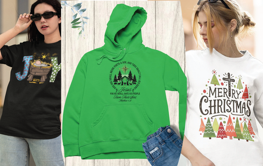 The Story Behind Our Christmas Apparel Bible Verse Designs: Faith, Inspiration, and Style