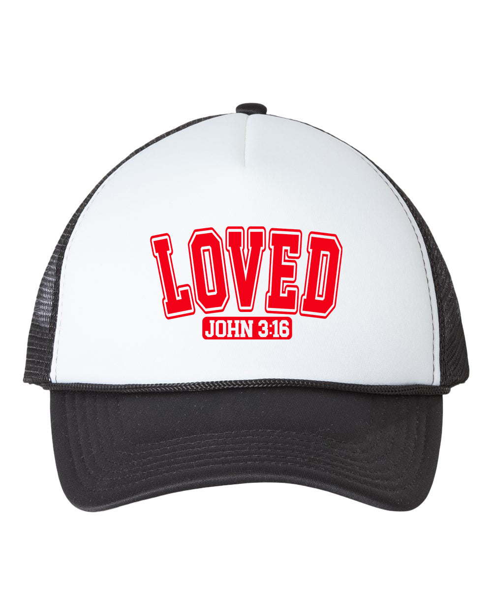 Loved John 3:16 Retro Cap Trucker Hat