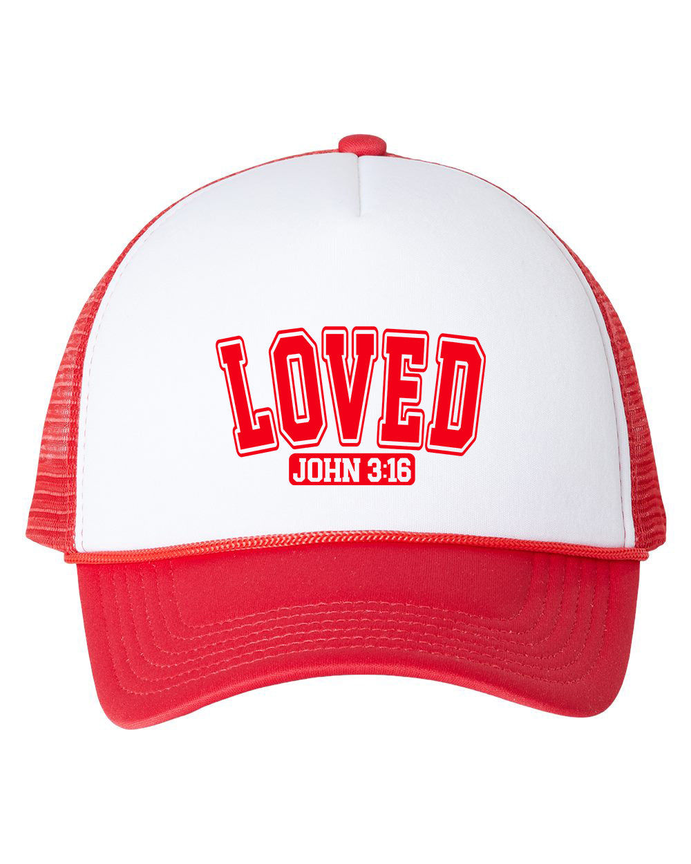 Loved John 3:16 Retro Cap Trucker Hat