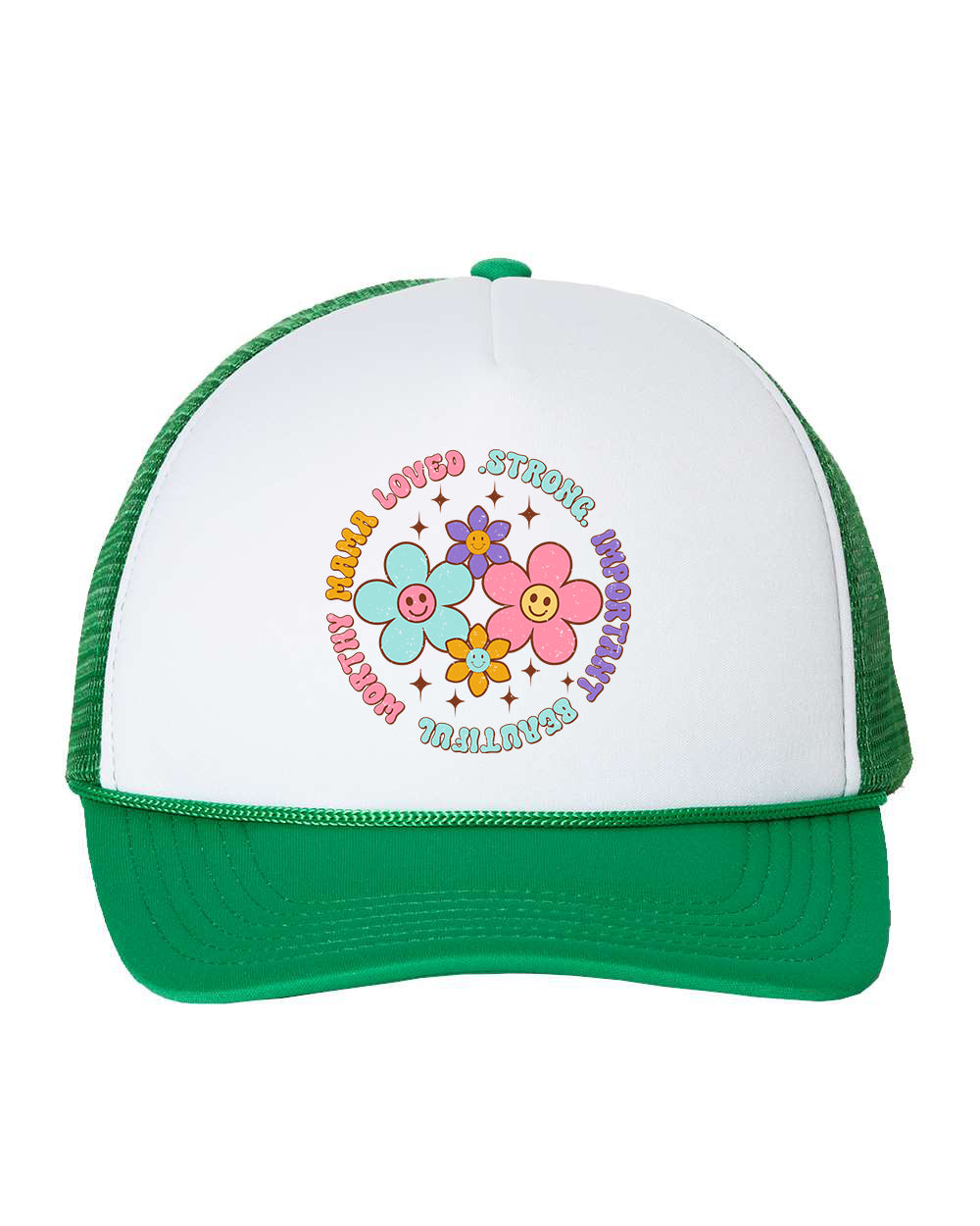 Loved Strong Important Beautiful Mama Cap Trucker Hat