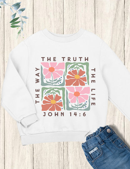 Christian Boho Flowers Kids Shirt