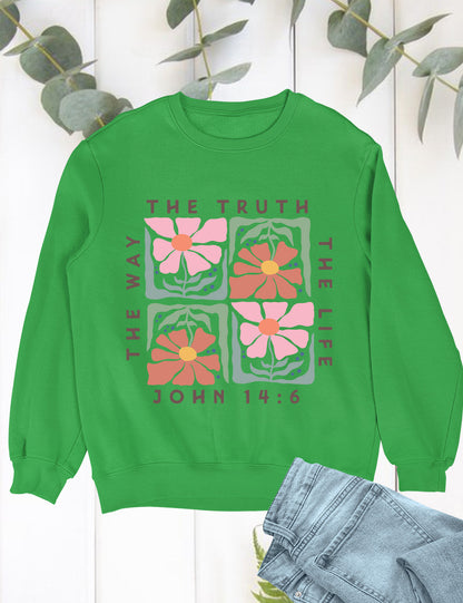 Christian Boho Flowers Sweatshirt