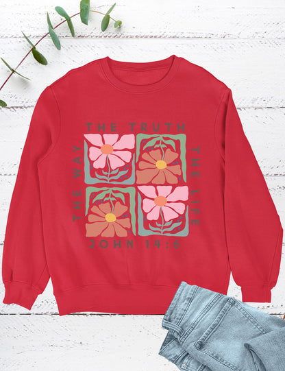 Christian Boho Flowers Sweatshirt