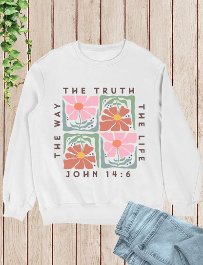 Christian Boho Flowers Sweatshirt