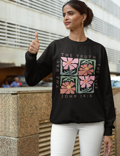 Christian Boho Flowers Sweatshirt