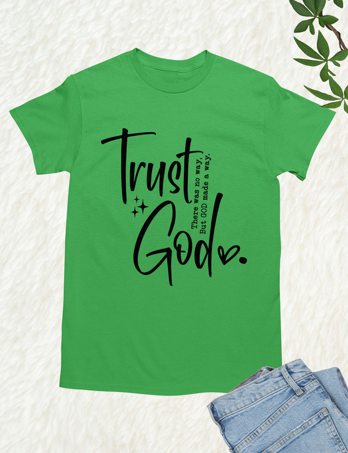 Trust God Retro Christian T Shirt