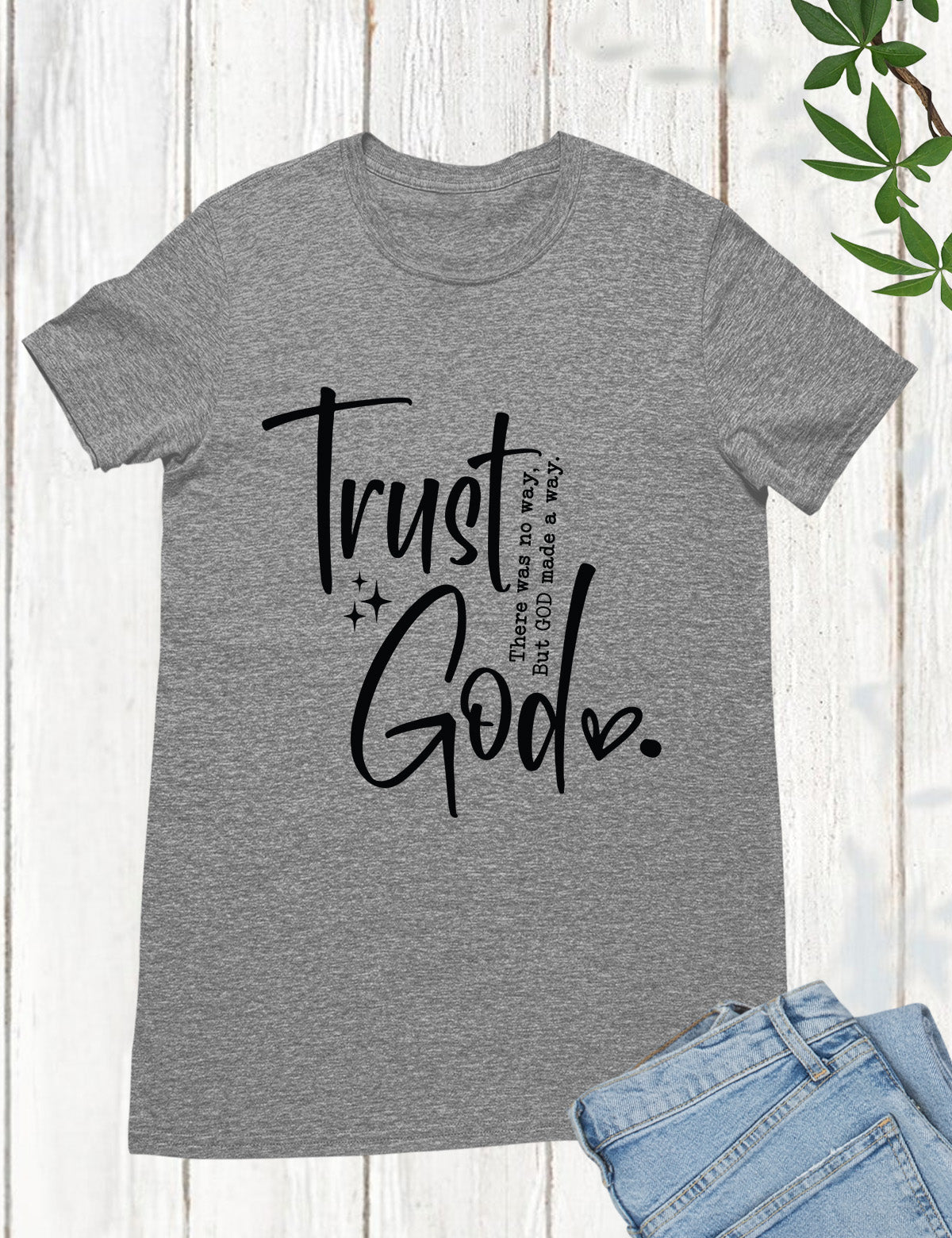 Trust God Retro Christian T Shirt