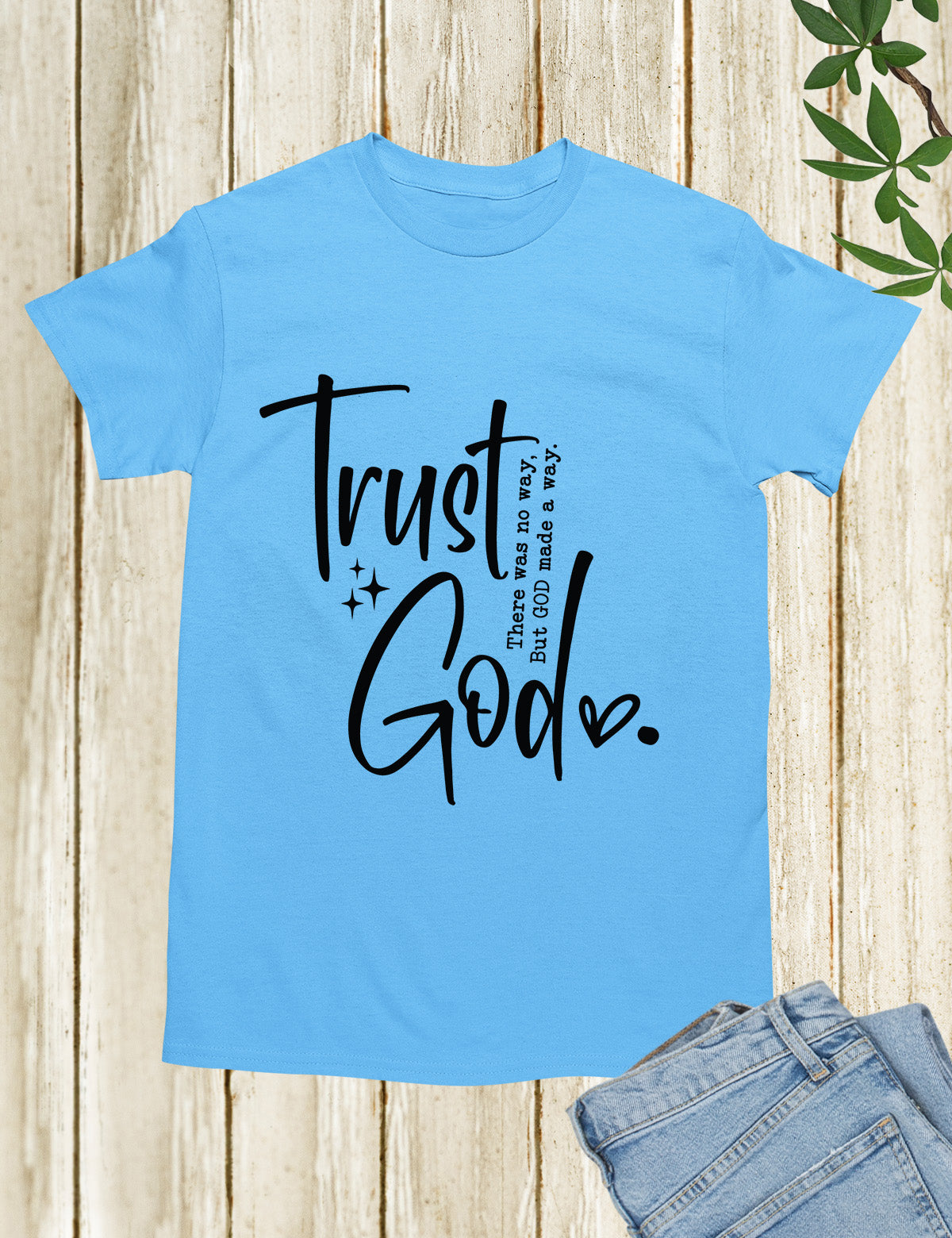 Trust God Retro Christian T Shirt