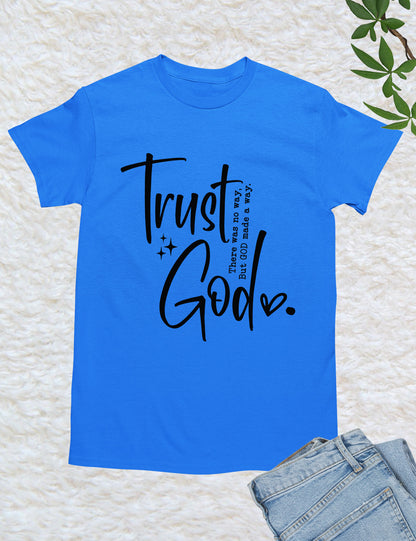 Trust God Retro Christian T Shirt