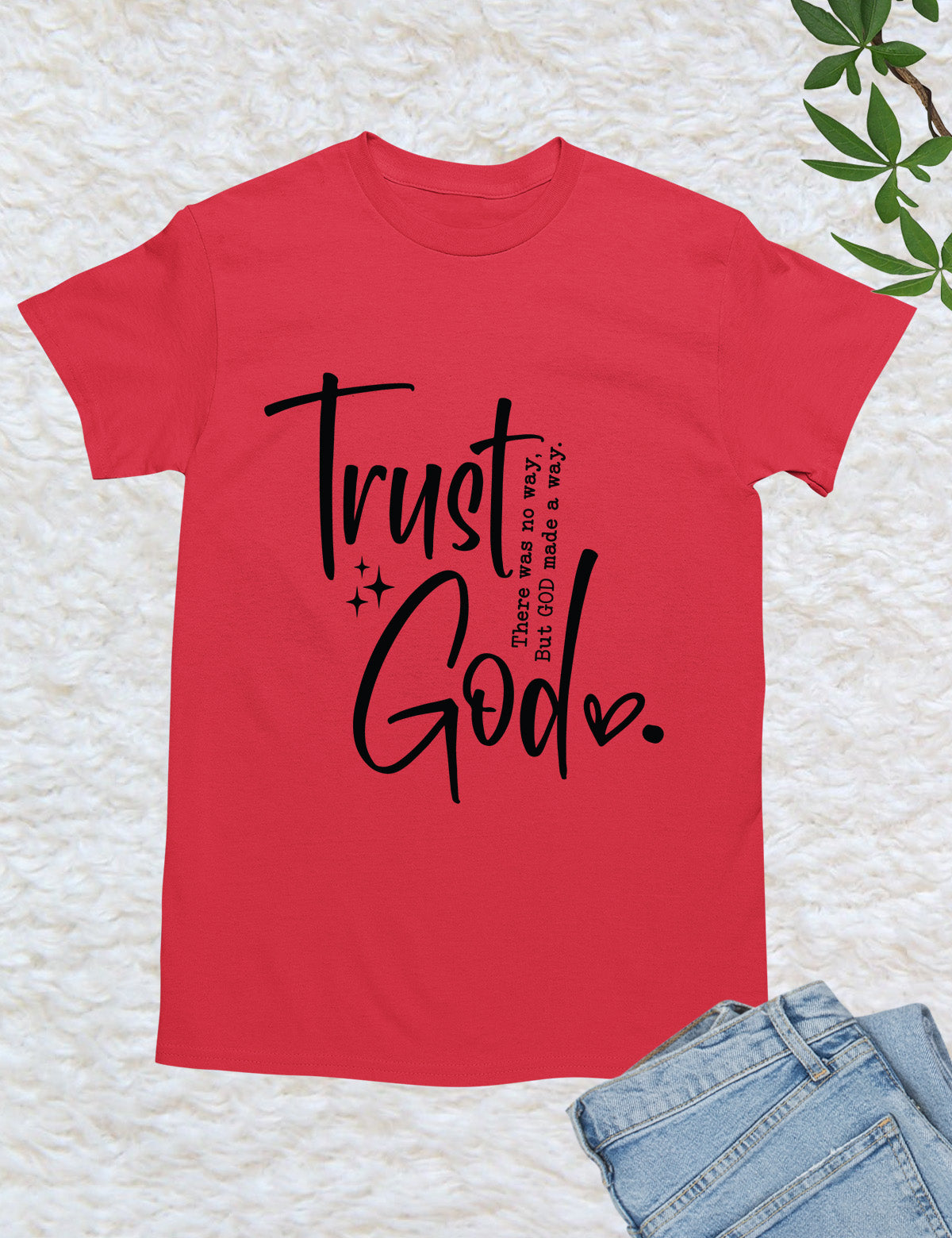 Trust God Retro Christian T Shirt