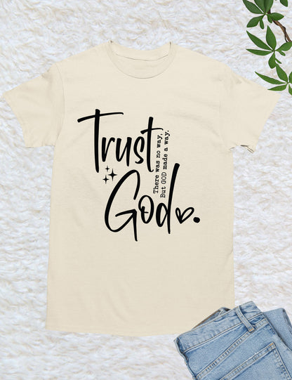 Trust God Retro Christian T Shirt