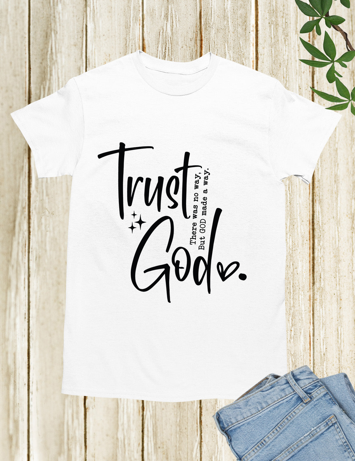 Trust God Retro Christian T Shirt