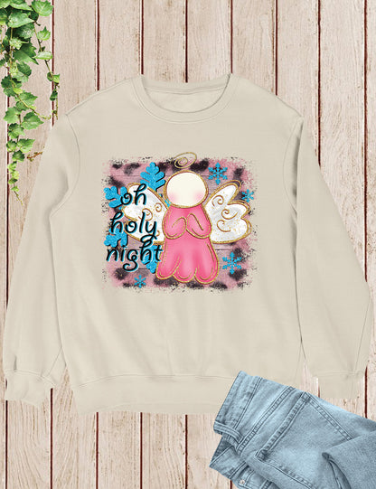 Christian Christmas Tee Shirts Pink Angel God