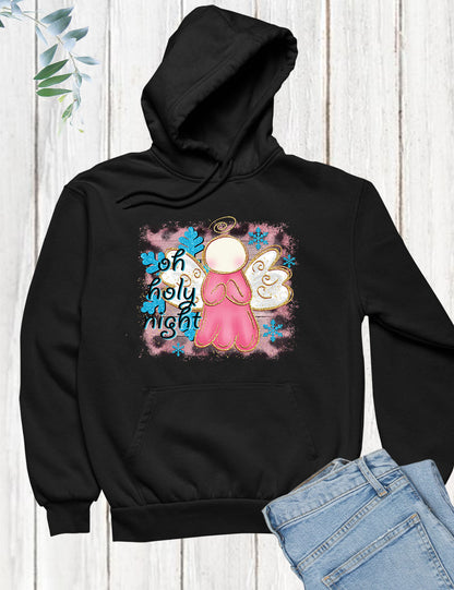 Christian Christmas Tee Shirts Pink Angel God