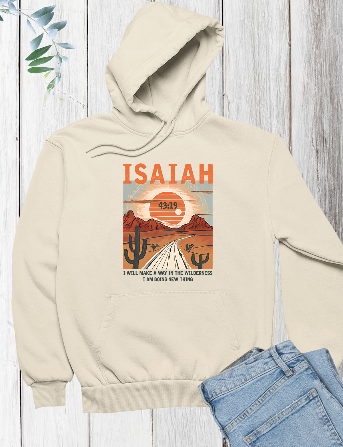 Isaiah Boho Christian Hoodie