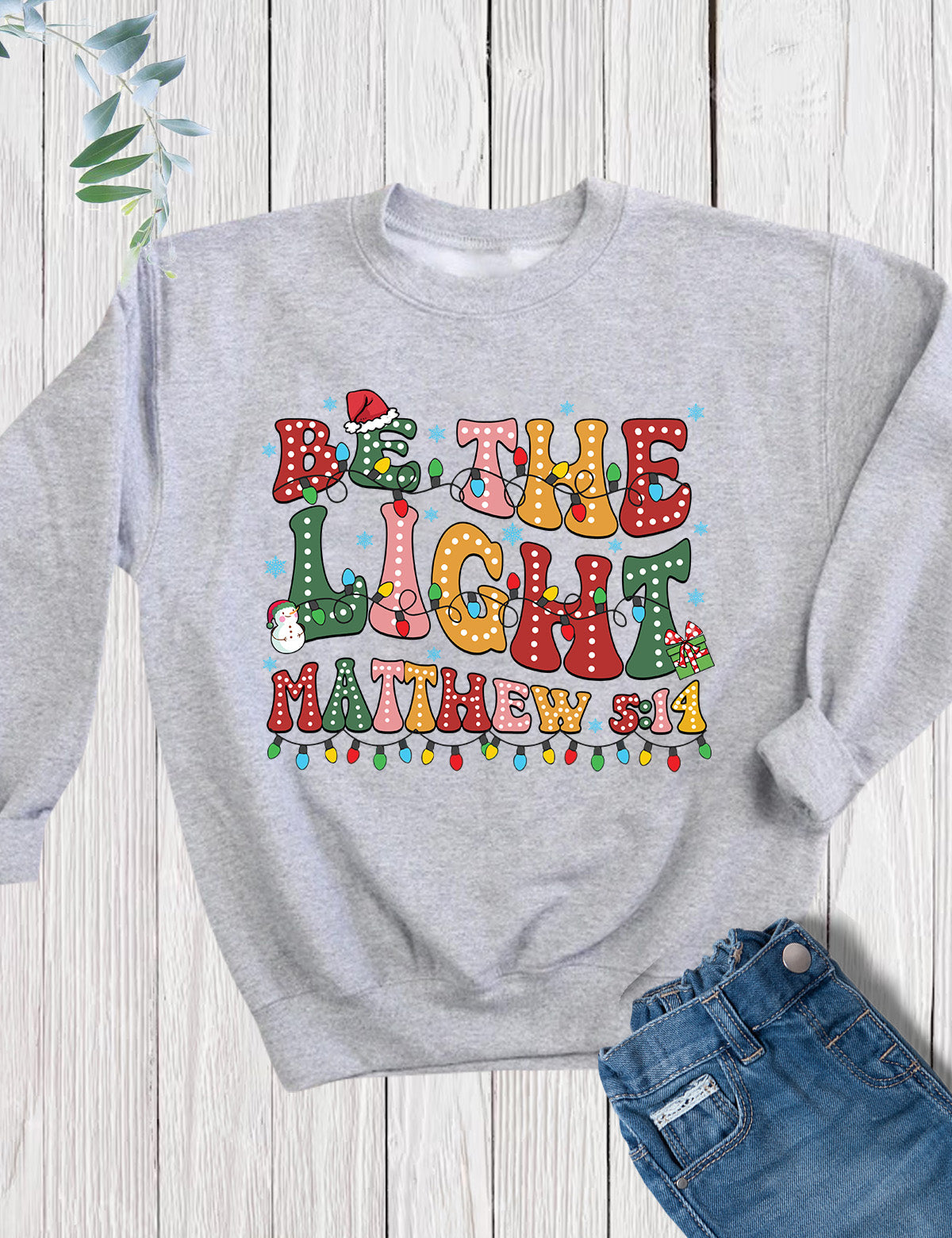 Be the Light Christian Christmas Youth Clothing