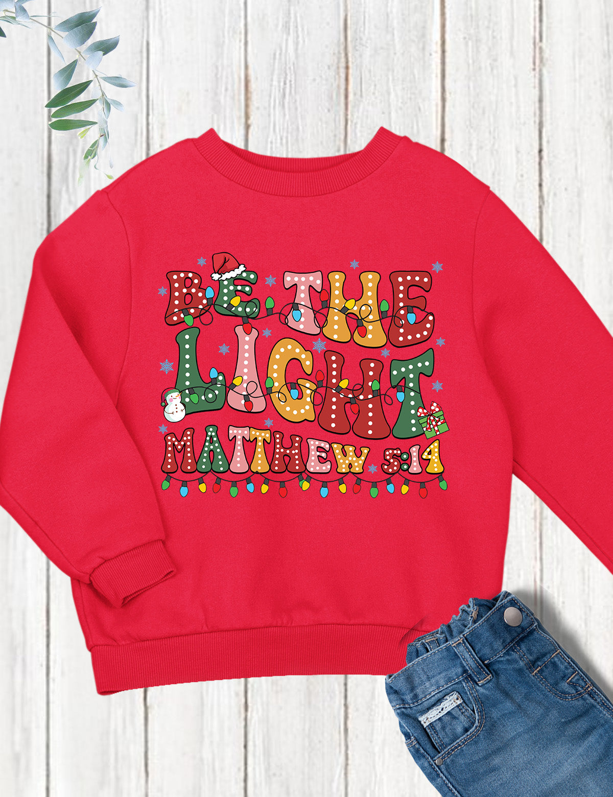 Be the Light Christian Christmas Youth Clothing