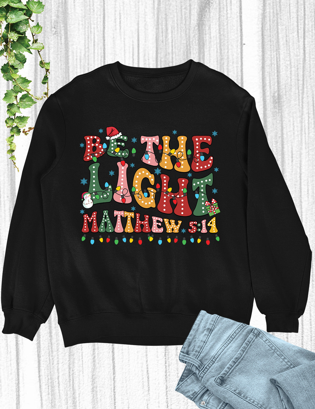 Be the Light Christian Christmas Clothing