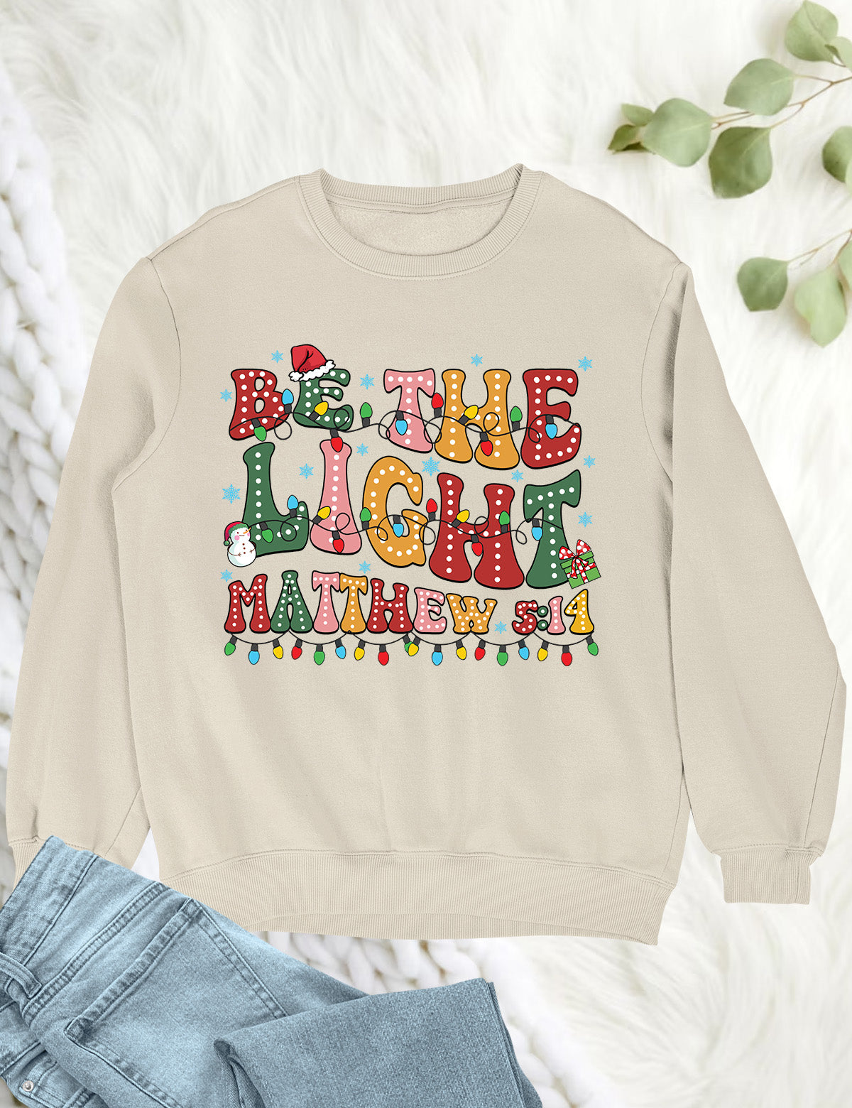 Be the Light Christian Christmas Clothing