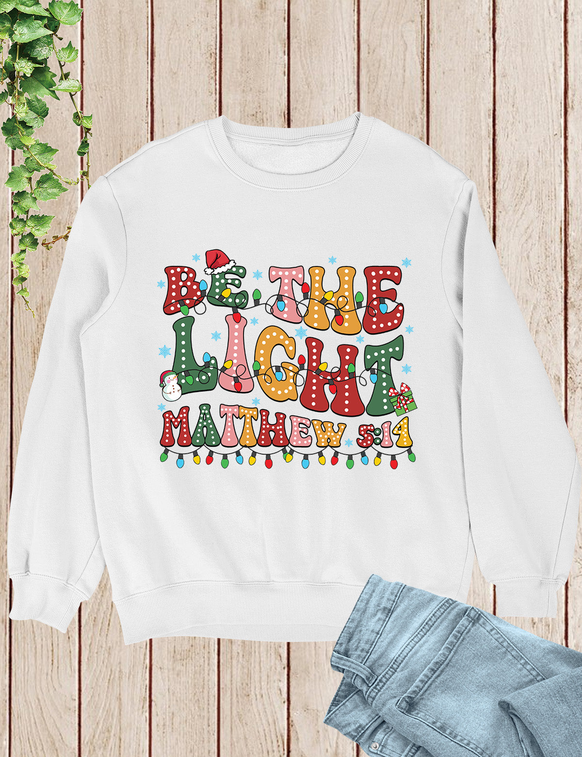 Be the Light Christian Christmas Clothing