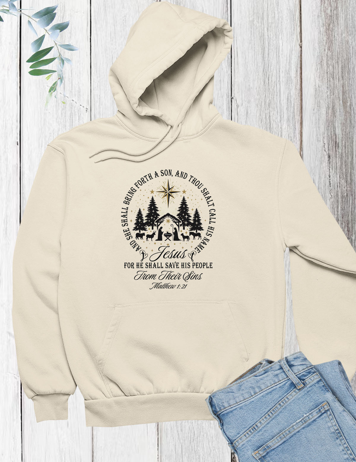 Bible verse Christmas Hoodie