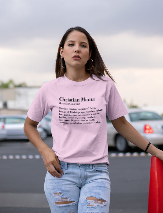 Christian Mama Definition T Shirts