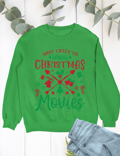 Most Likely to Watch Christmas Movies Hoodie