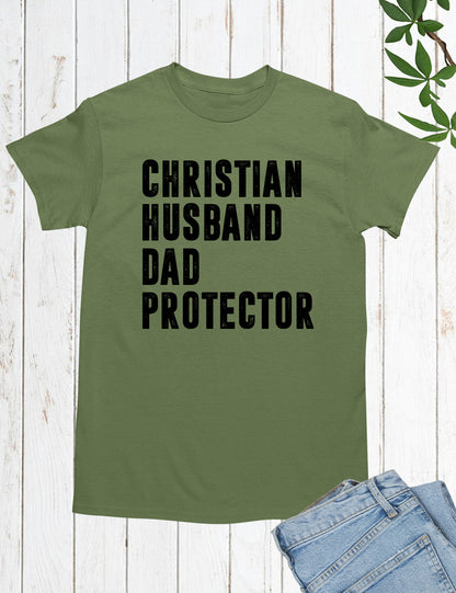 Christian Husband Dad Protector Shirt