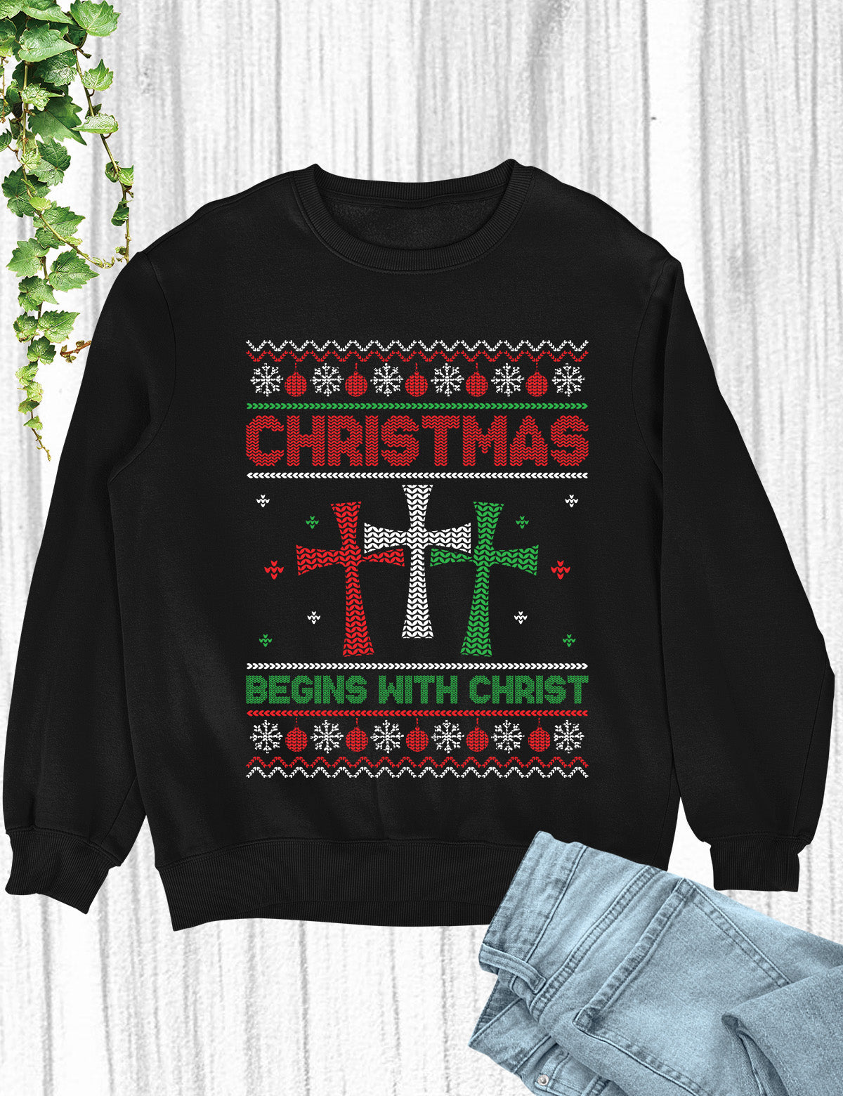 Christmas Begins With Christ Trendy Hoodie