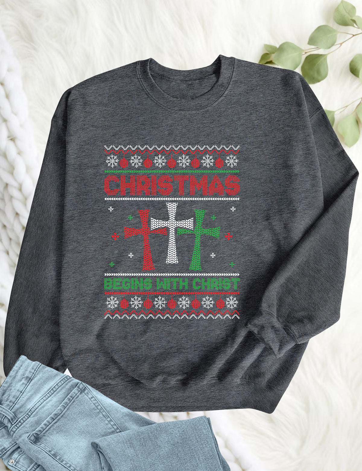 Christmas Begins With Christ Trendy Hoodie