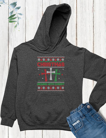 Christmas Begins With Christ Trendy Hoodie