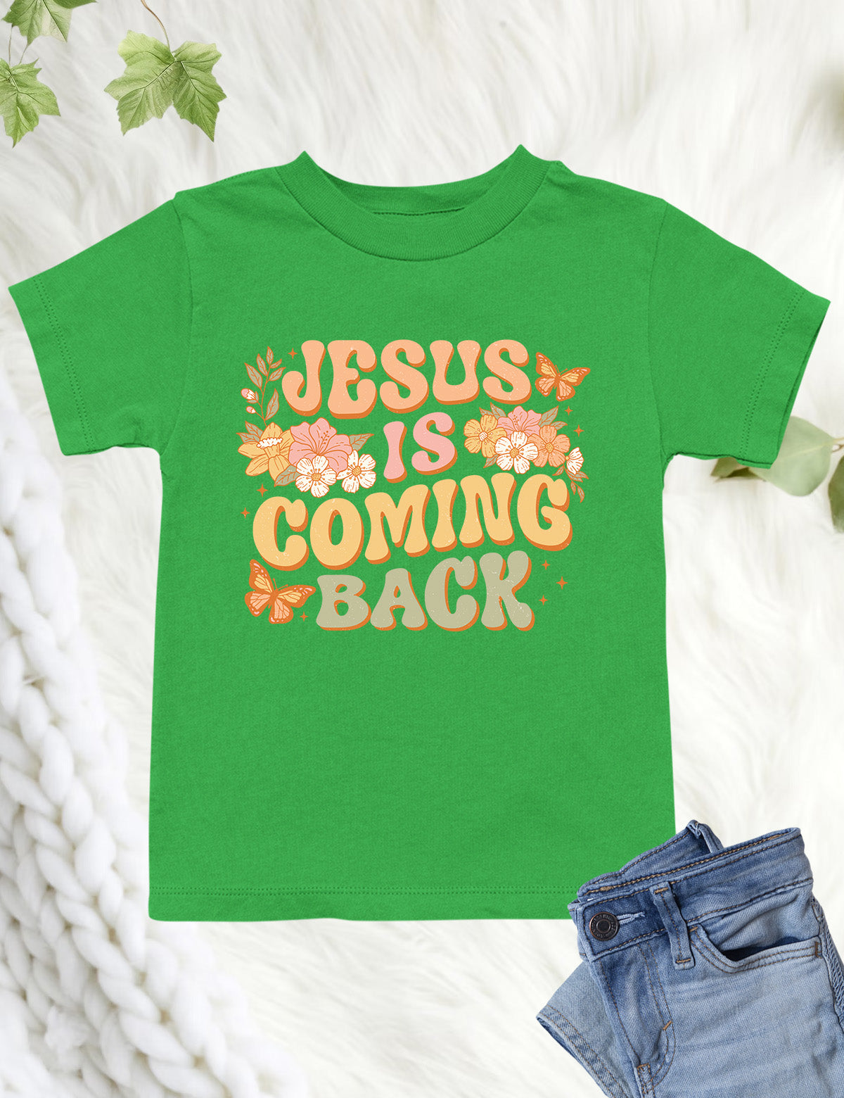 Jesus is Coming Back Scripture Kids T Shirt