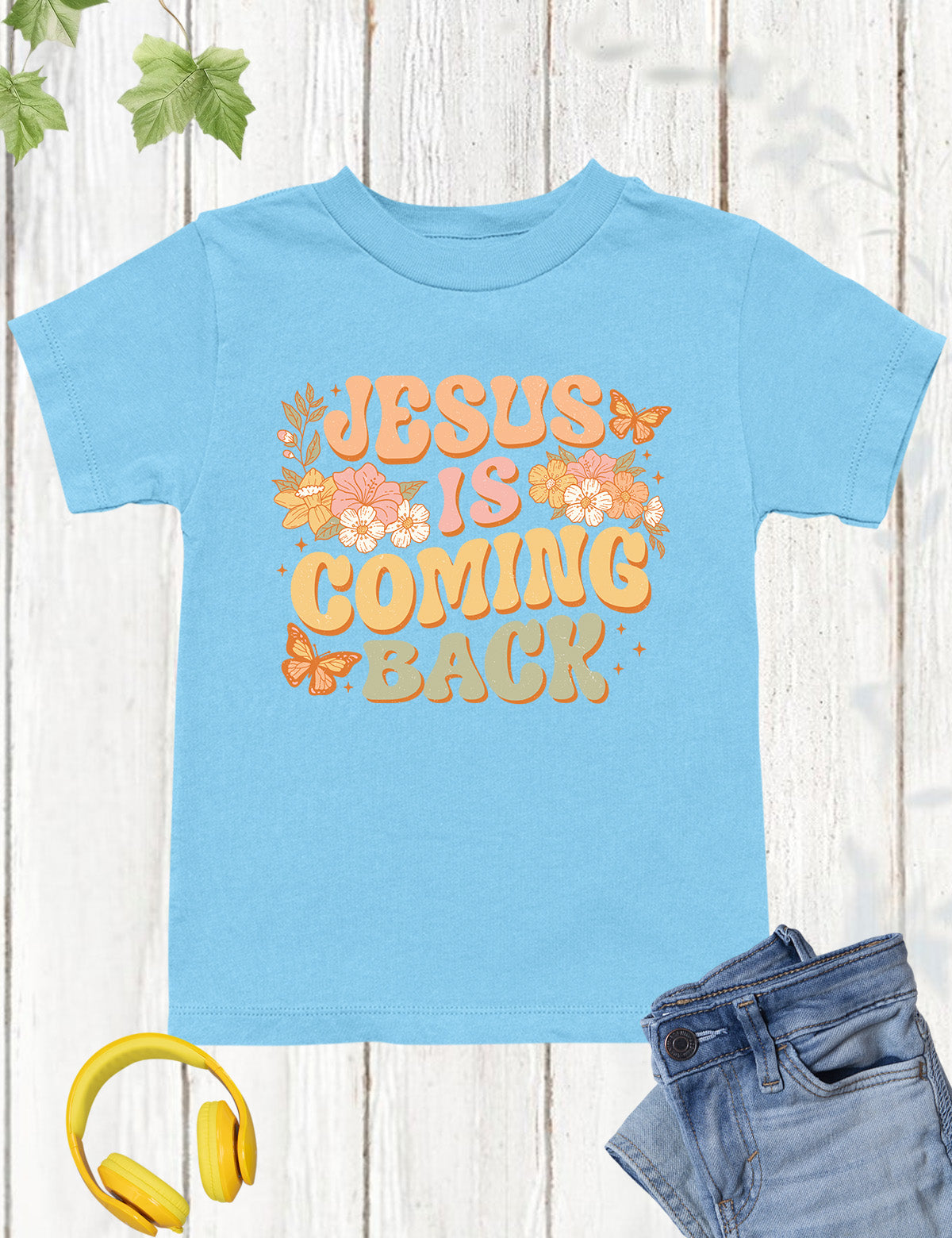 Jesus is Coming Back Scripture Kids T Shirt