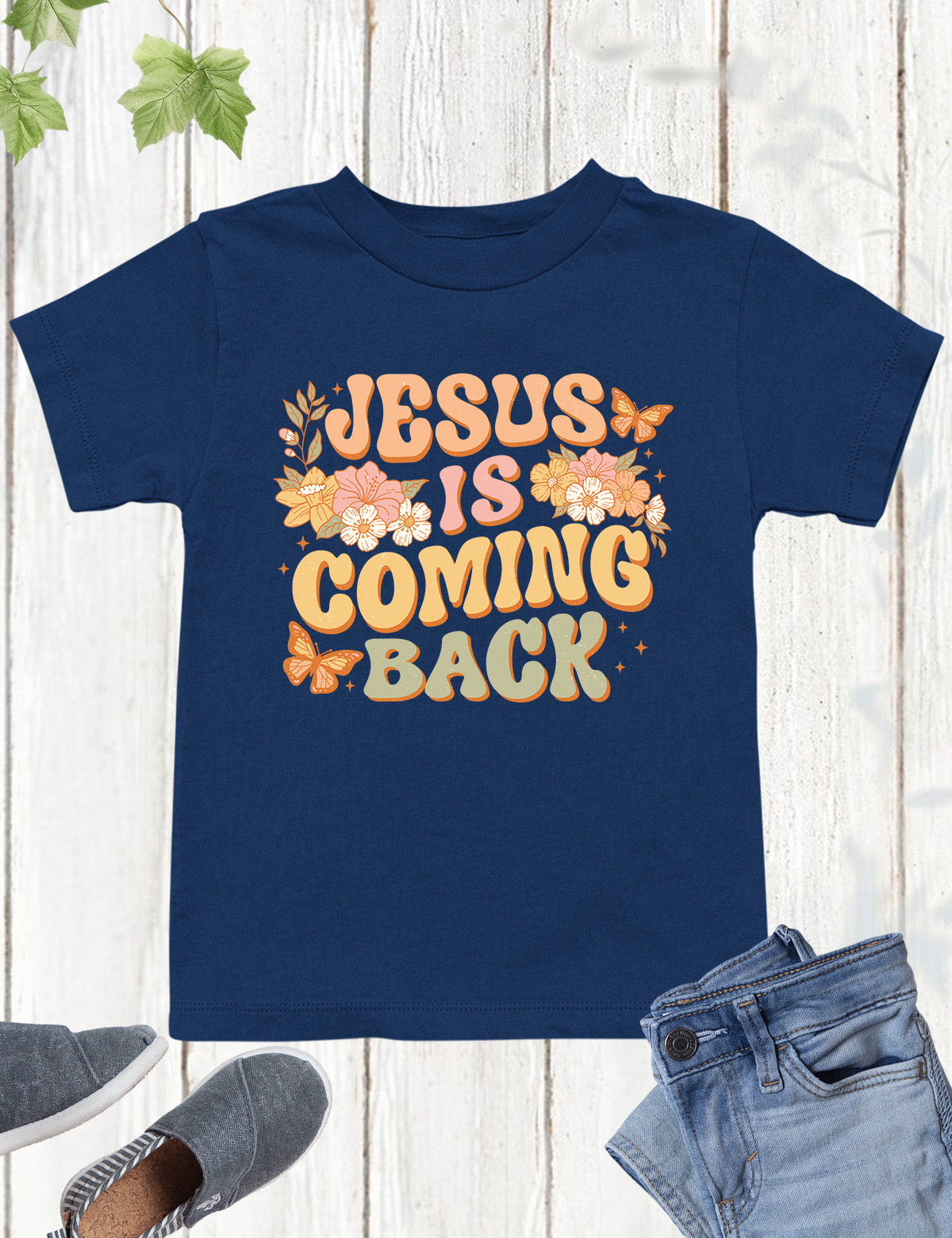 Jesus is Coming Back Scripture Kids T Shirt