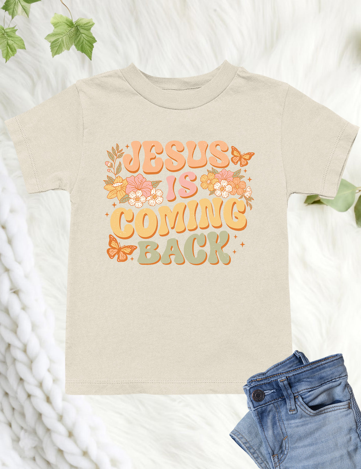 Jesus is Coming Back Scripture Kids T Shirt