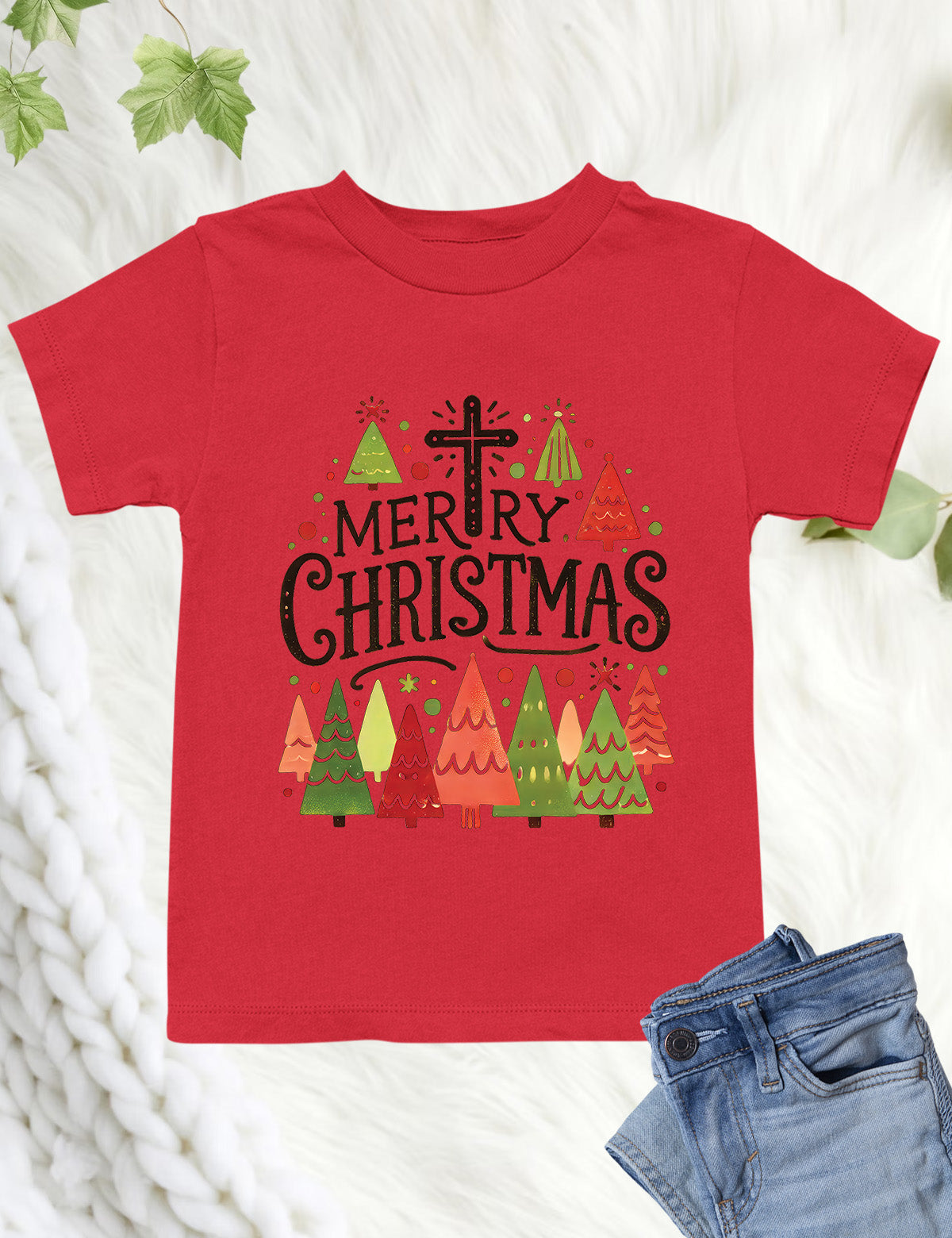 Christian Merry Christmas Kids Sweatshirt