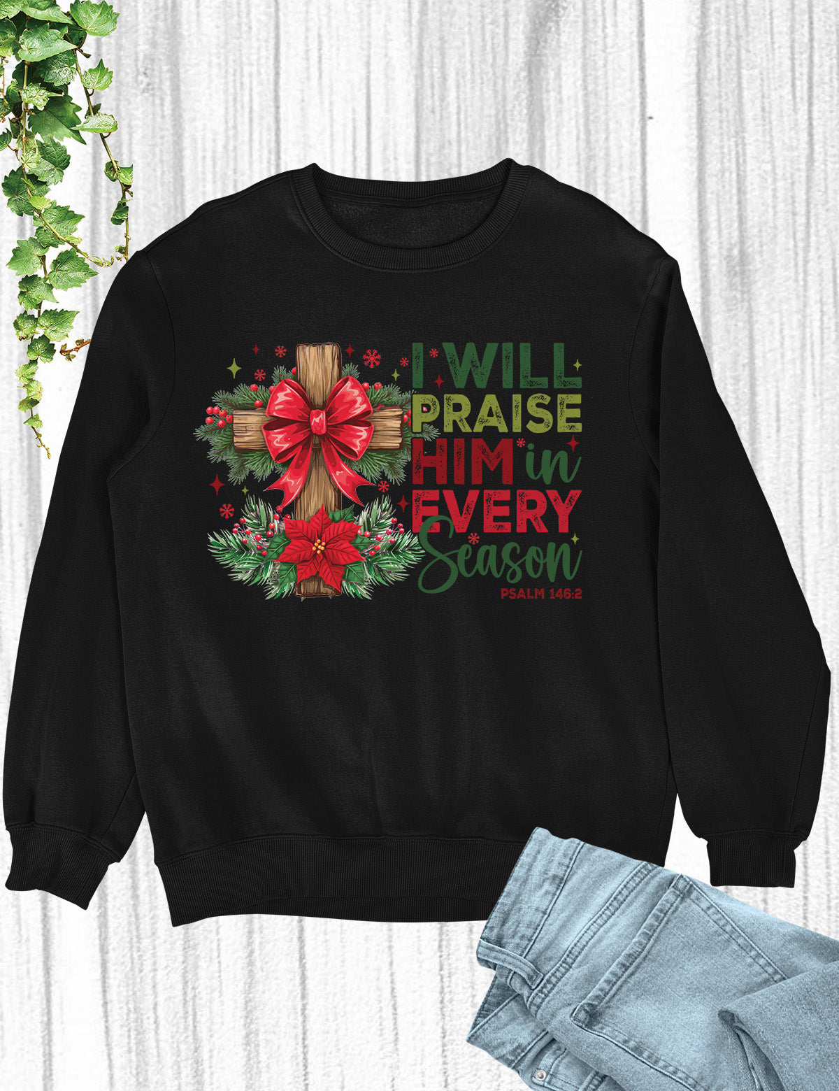 Let's Get Lit Funny Christmas Jesus Sweatshirt