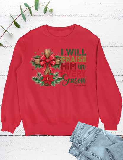 Let's Get Lit Funny Christmas Jesus Sweatshirt