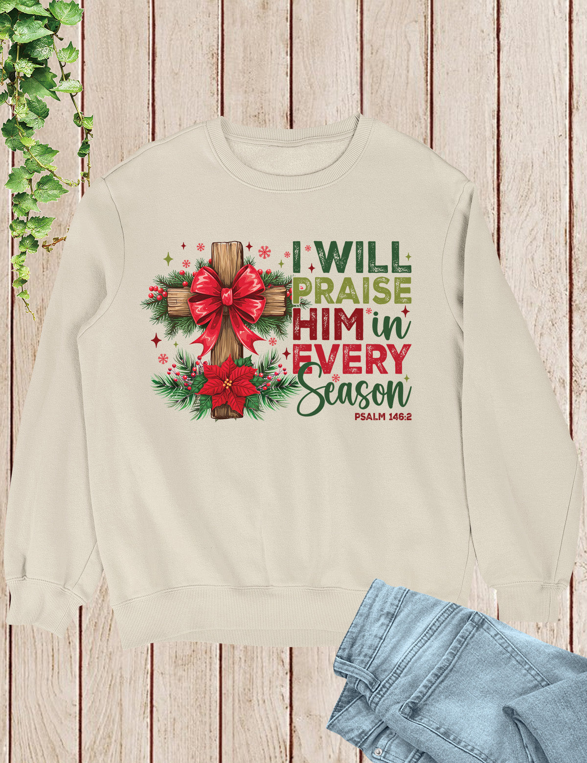 Let's Get Lit Funny Christmas Jesus Sweatshirt