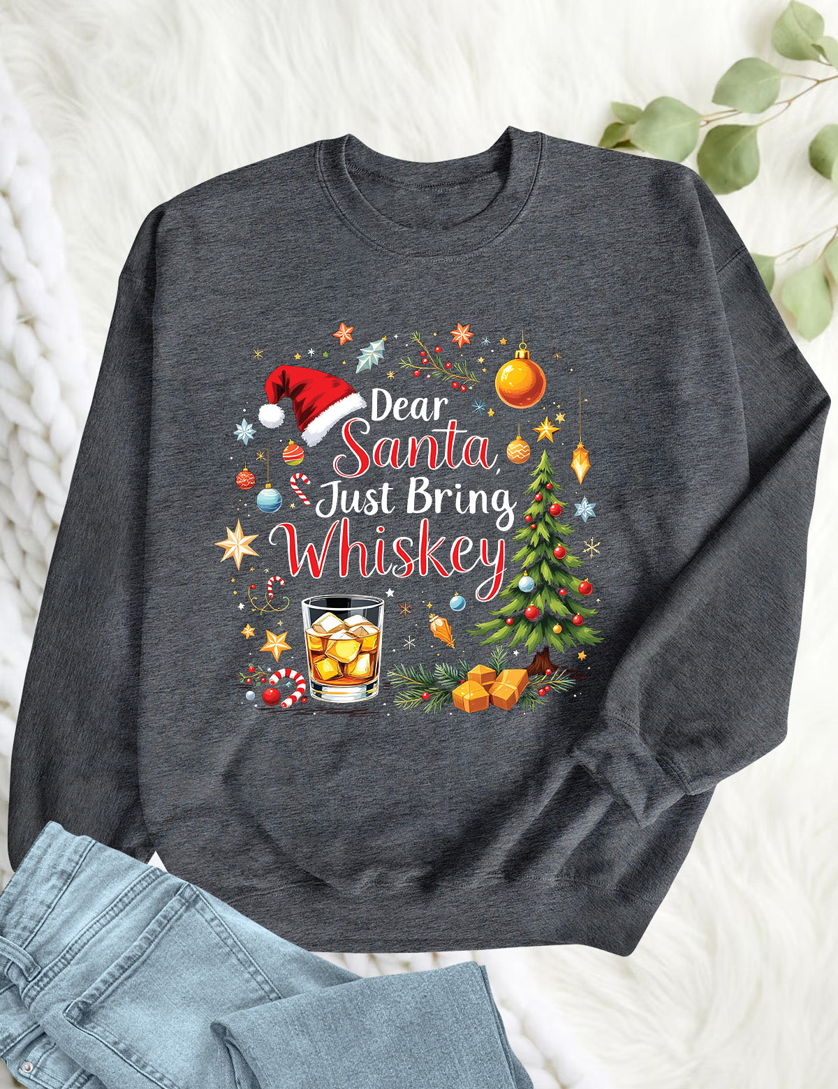 Funny Santa Whiskey Hoodie