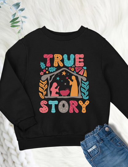 Christmas Boho Christian True Story Shirts