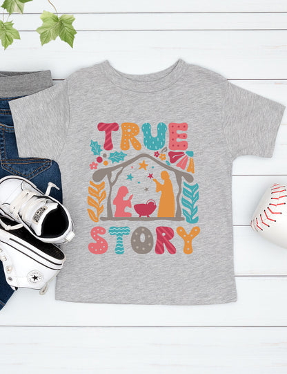 Christmas Boho Christian True Story Shirts