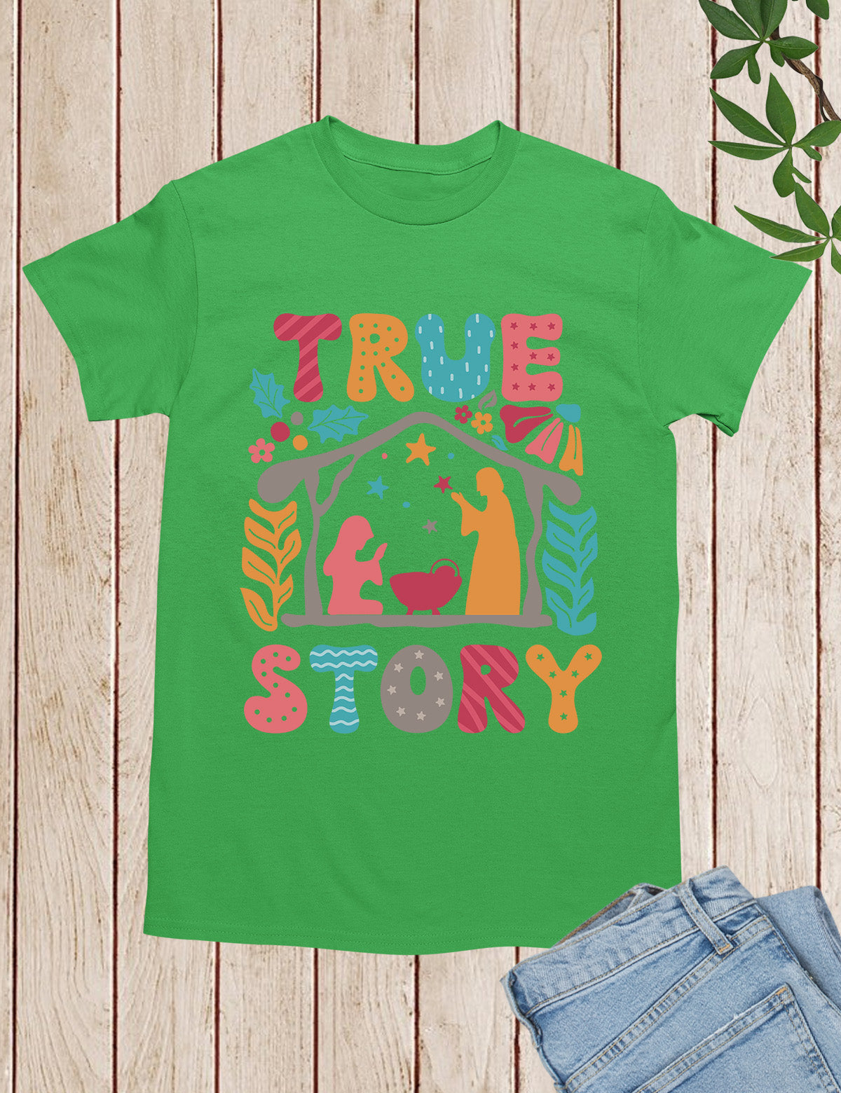 Christmas Boho Christian Ture Story Shirts