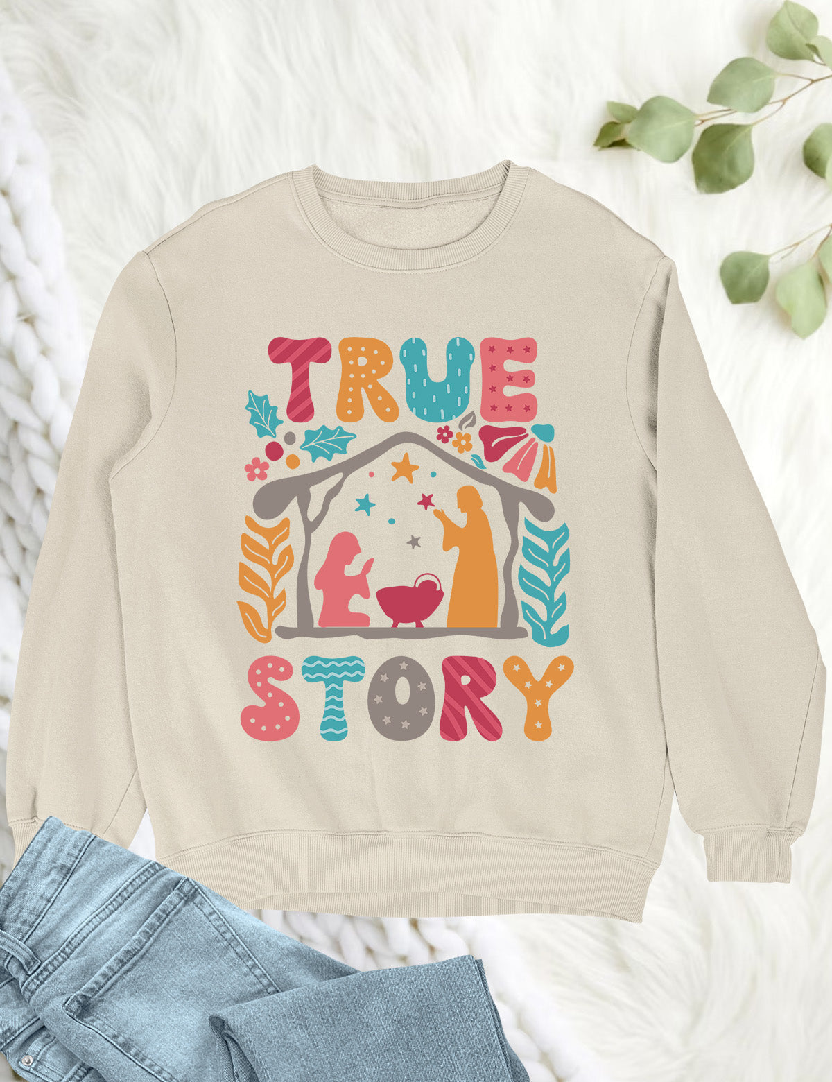 Christmas Boho Christian Ture Story Shirts