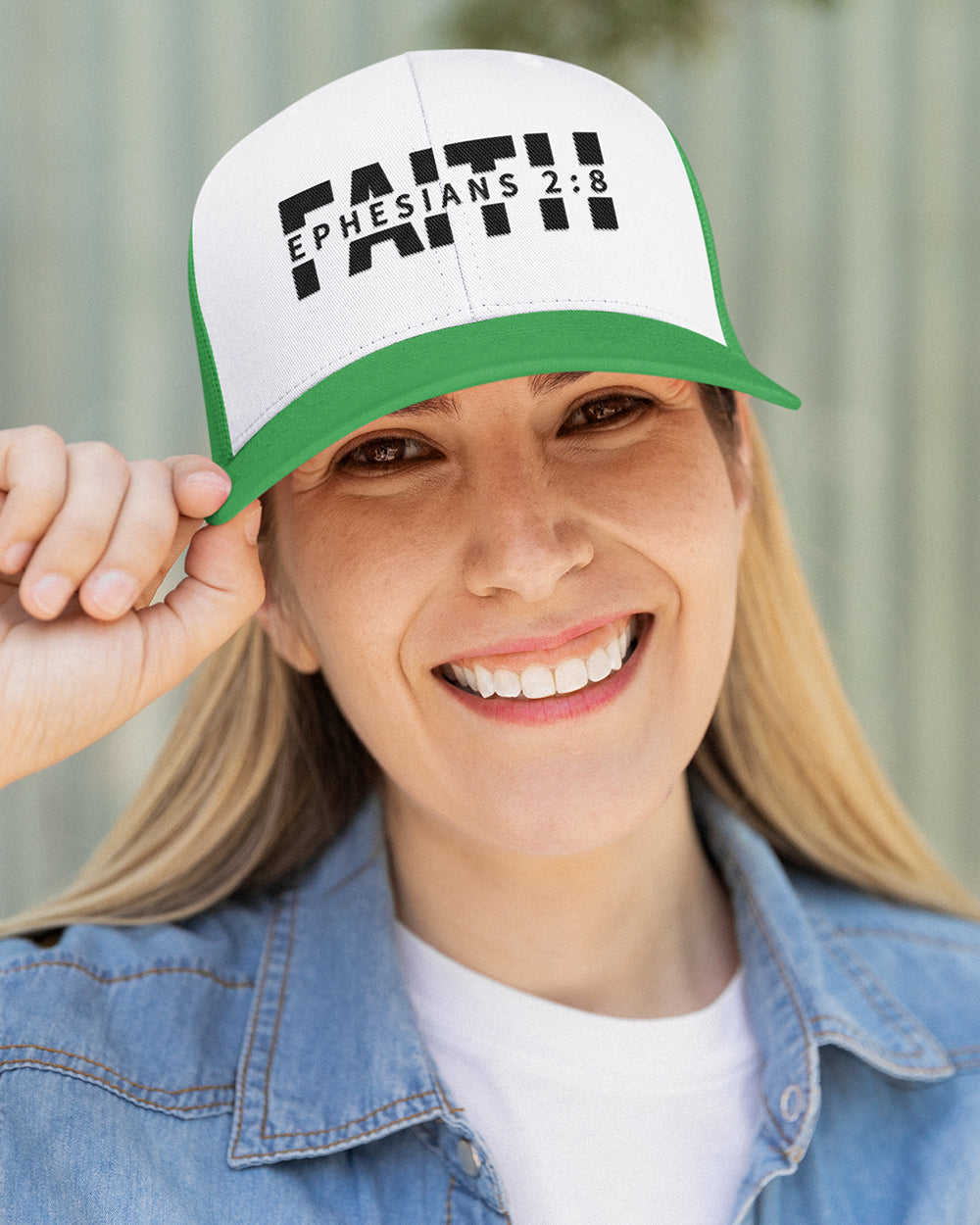 Faith Ephesians Trucker Hat Cap