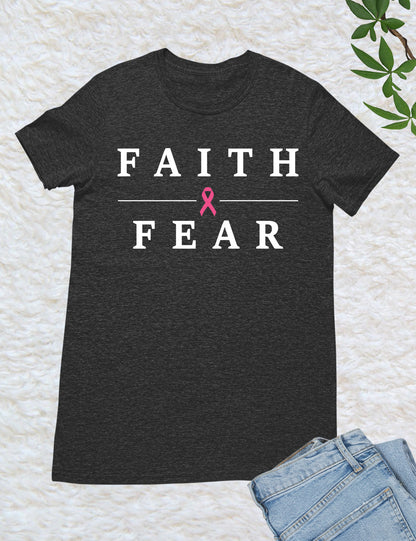 Faith Over Fear Cancer Survivor T Shirt