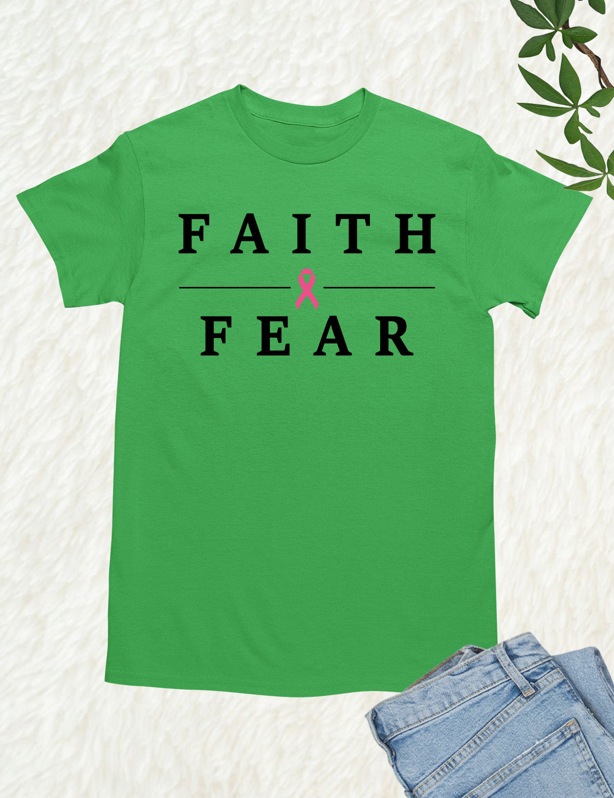 Faith Over Fear Cancer Survivor T Shirt