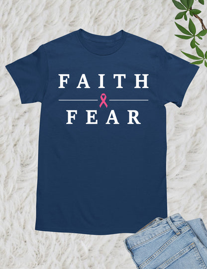 Faith Over Fear Cancer Survivor T Shirt