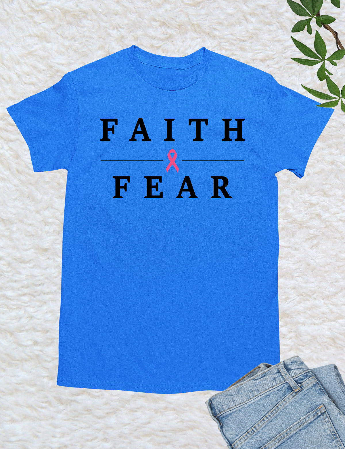 Faith Over Fear Cancer Survivor T Shirt