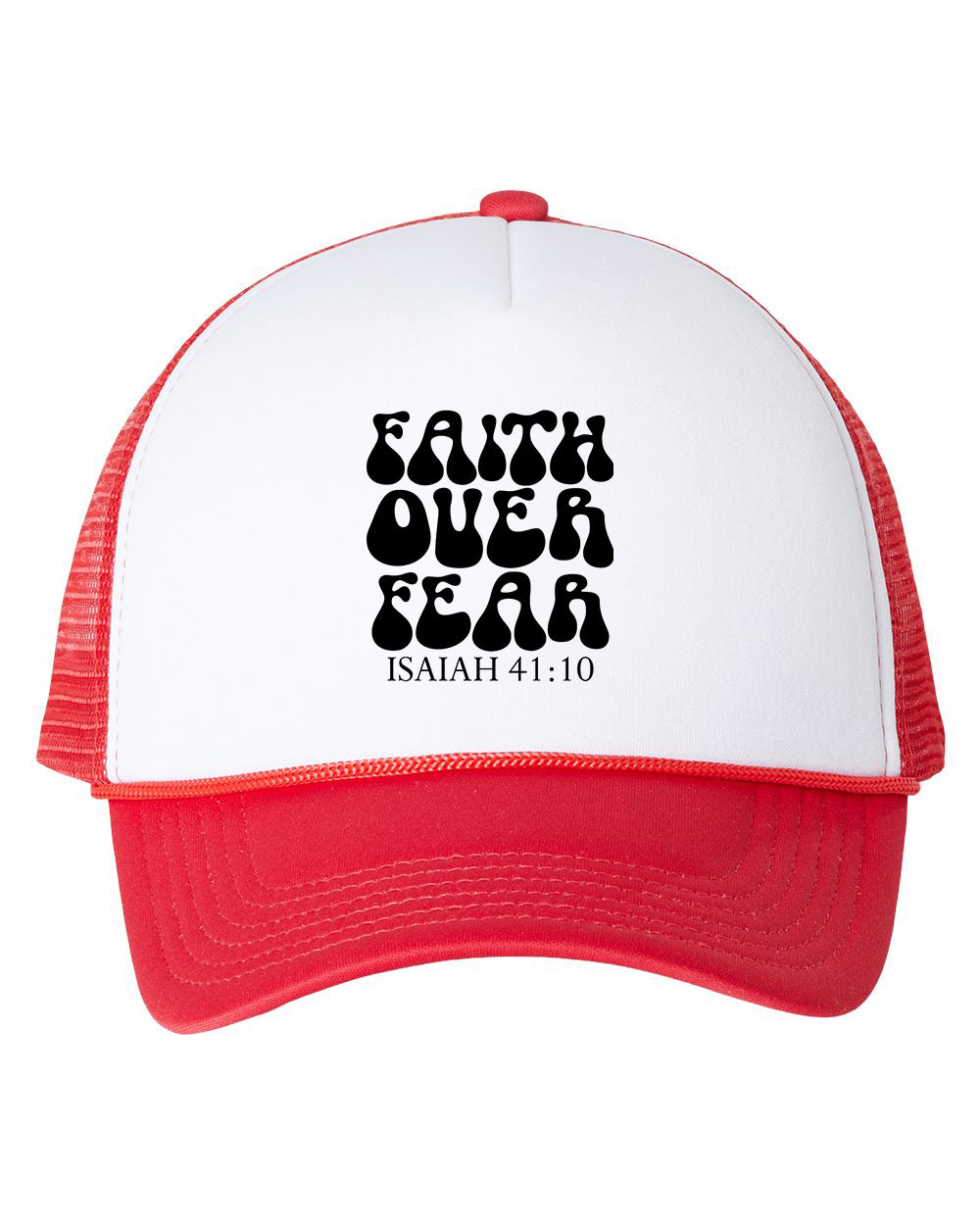 Faith Over Fear Bible Verse hat Trucker Cap